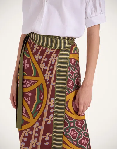 La Doublej Wrap Design Skirt In Yellow