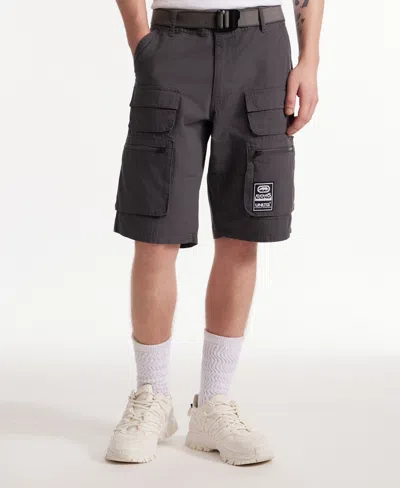 Ecko Unltd Freshen Up Belted Cargo Short In Magnet