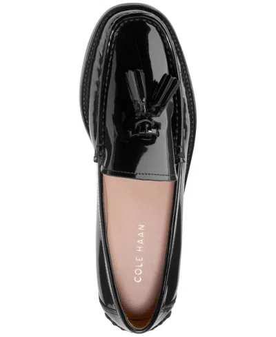 Cole Haan Women's Lana Lux Tassel Loafer Flats In Blck Box