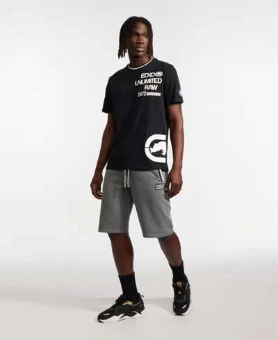 Ecko Unltd Men's Dynamic Fleece Shorts In Marled Gray