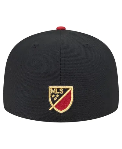New Era Men's Black Atlanta United Fc 2025 Kickoff 59fifty Fitted Hat In Black