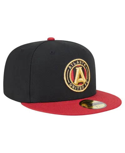 New Era Men's Black Atlanta United Fc 2025 Kickoff 59fifty Fitted Hat In Black