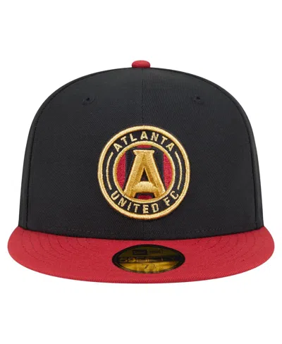 New Era Men's Black Atlanta United Fc 2025 Kickoff 59fifty Fitted Hat In Black