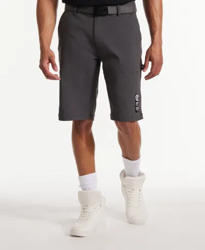 Ecko Unltd Keep Tabs On Belted Cargo Short In Magnet