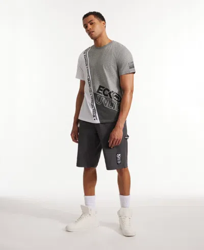 Ecko Unltd Keep Tabs On Belted Cargo Short In Magnet
