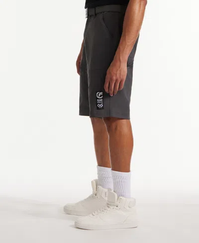 Ecko Unltd Keep Tabs On Belted Cargo Short In Magnet