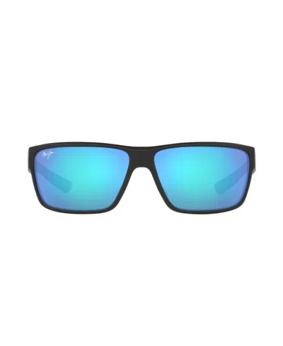 Maui Jim Men's Uila Polarized Sunglasses, Mj000785 In Black Matte