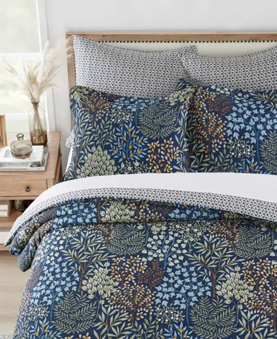 Levtex English Forest Reversible 2-pc. Duvet Cover Set, Twin/twin Xl In Navy