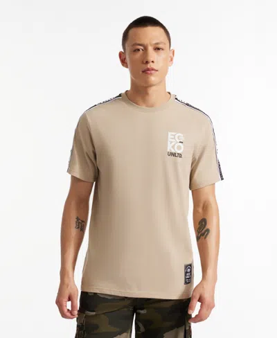 Ecko Unltd Men's Enrollment Short Sleeve Knit T-shirt In Taupe