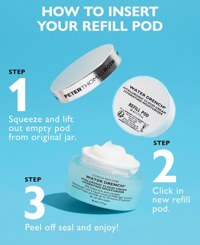 Peter Thomas Roth Water Drench Hyaluronic Cloud Cream Hydrating Moisturizer Refill Pod, 1.7 Oz. In No Color