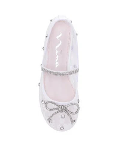 Nina Little Girls Leva Ballet Flats In White