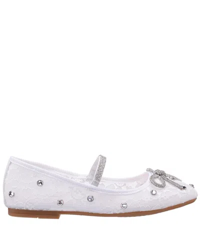 Nina Little Girls Leva Ballet Flats In White