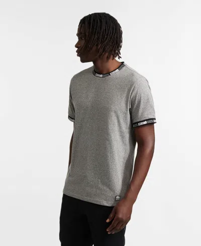 Ecko Unltd Database Short Sleeve Knit Tee In Marled Gray