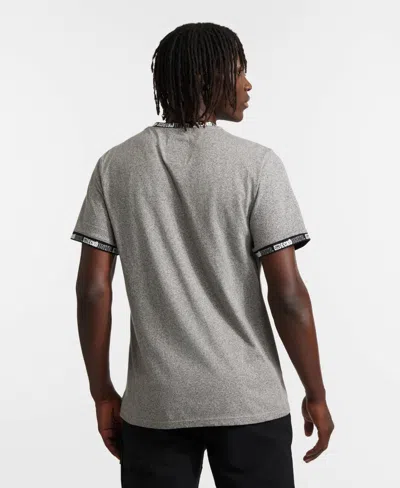 Ecko Unltd Database Short Sleeve Knit Tee In Marled Gray