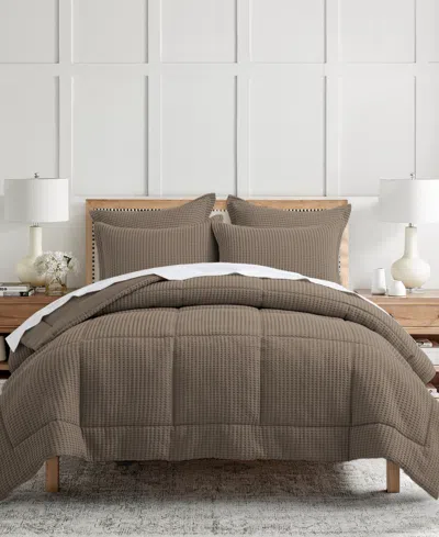 Levtex Mills Waffle Textured 3-pc. Comforter Set, King/california King In Latte