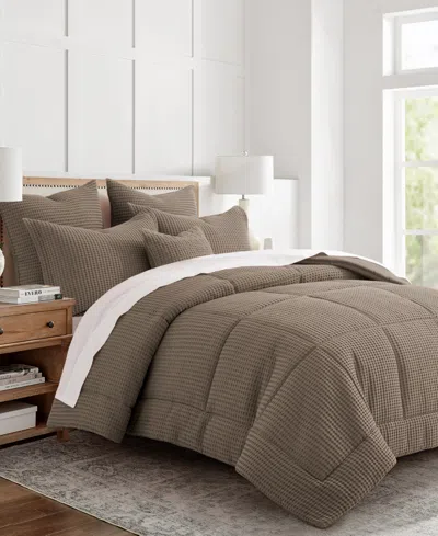 Levtex Mills Waffle Textured 3-pc. Comforter Set, King/california King In Latte