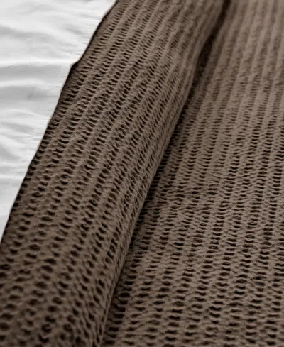 Levtex Cloud Waffle Textured 2-pc. Duvet Cover Set, Twin/twin Xl In Cocoa