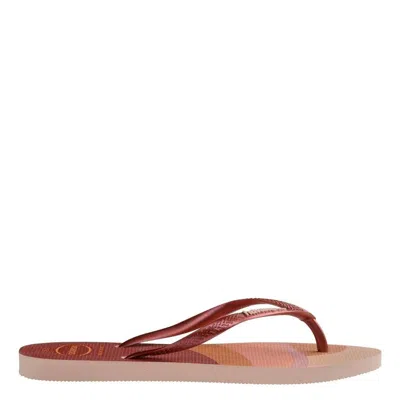 Havaianas Slim Palette Glow Flip Flops In Pink
