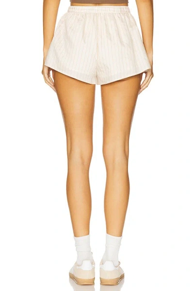 Superdown Cordelia Short In Cream Stripe