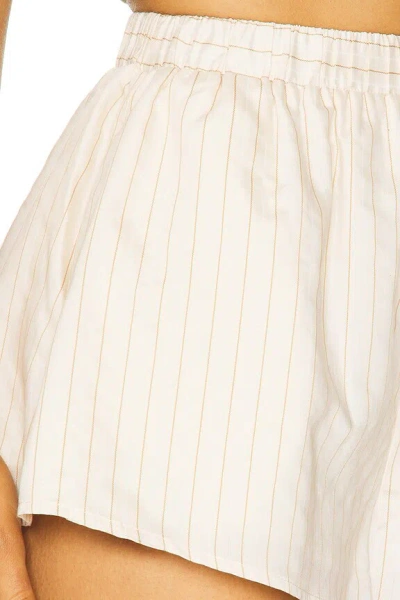Superdown Cordelia Short In Cream Stripe