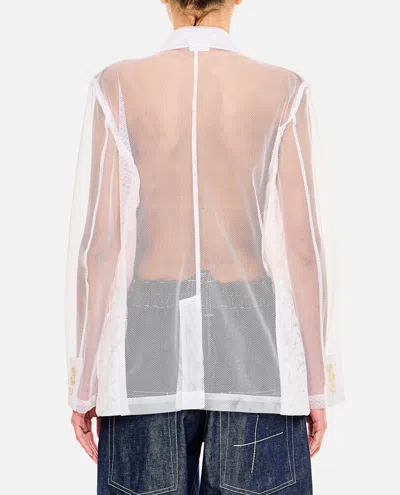 Comme Des Garçons Blazer In White