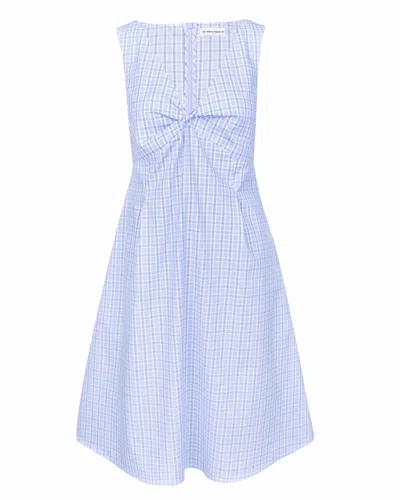 My Mum Made It Mona Midi Dress In Sky Blue Check