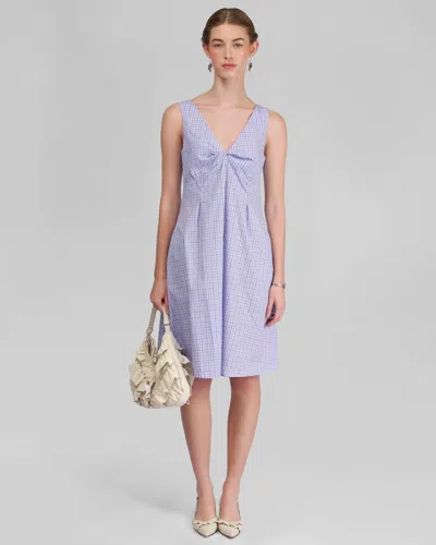 My Mum Made It Mona Midi Dress In Sky Blue Check