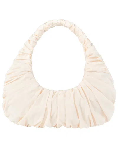 My Mum Made It Ruche Shoulder Bag In Bone