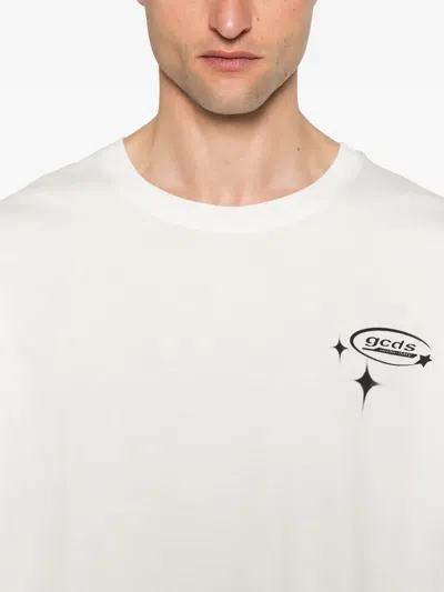 Gcds Wirdo Flames T-shirt In White