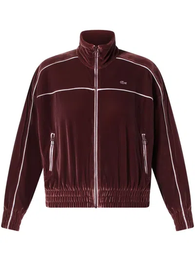 丝绒拉链套头衫