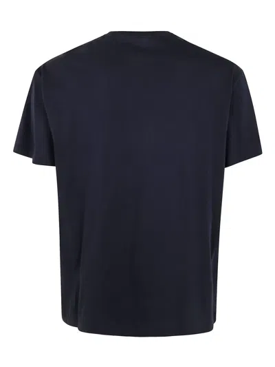 Polo Ralph Lauren Navy Blue Cotton Classic-fit T-shirt In Blue