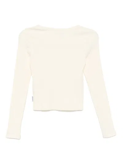 Chocoolate Logo-embroidered T-shirt In White