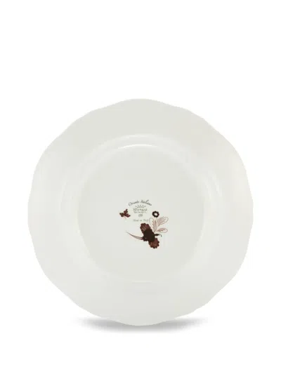 Ginori 1735 Oriente Floral-patterned Decorative Plate In Brown