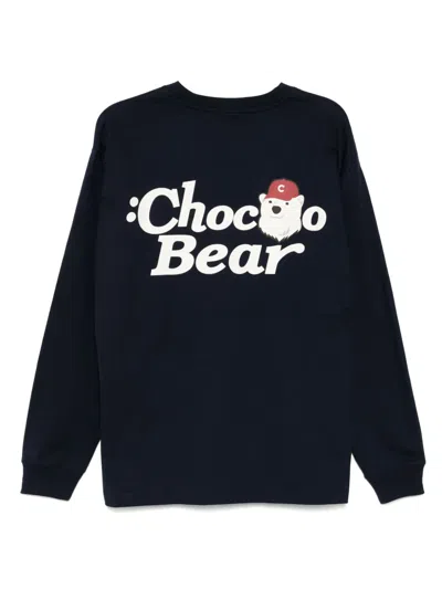 Chocoolate Logo-patch T-shirt In Blue