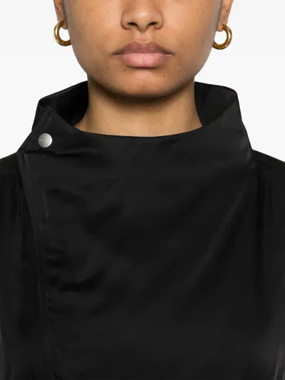 Rick Owens Anthem Flight Crop Jacket In Black