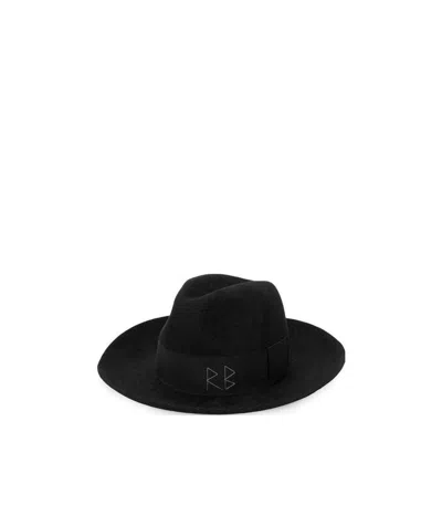Ruslan Baginskiy Embellished Fedora Hat In Black