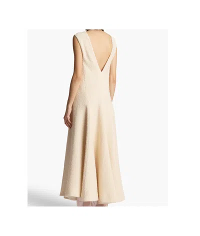 Khaite Mellie Terry Maxi Dress In Natural