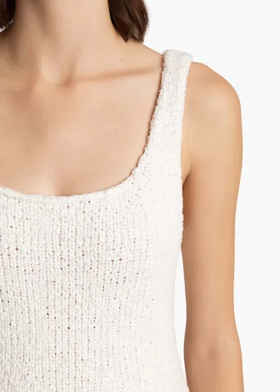 Khaite Twigs Fit-flare Maxi Dress In Glaze