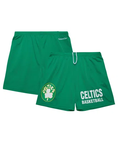 Mitchell & Ness Boston Celtics Hardwood Classics Gameday Shorts In Kelly Green