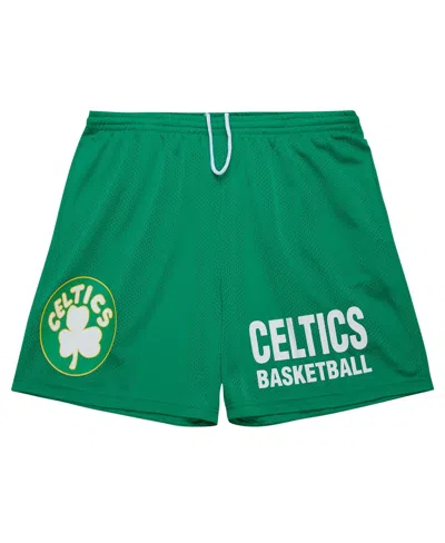 Mitchell & Ness Boston Celtics Hardwood Classics Gameday Shorts In Kelly Green
