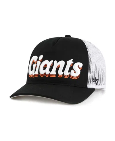 47 Brand Women's Black San Francisco Giants Biloxi Hitch Adjustable Hat In Black