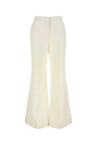 Givenchy Pantalon De Costume Évasé En Laine Et Mohair In White