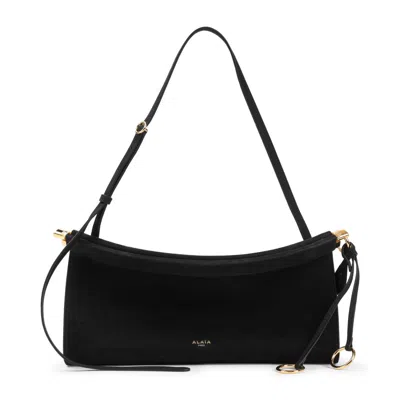 Alaïa Alaia Goatleather Shoulder Bag In Black