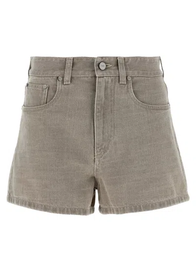 Fendi Toffee Cotton Clothing Shorts In Gray