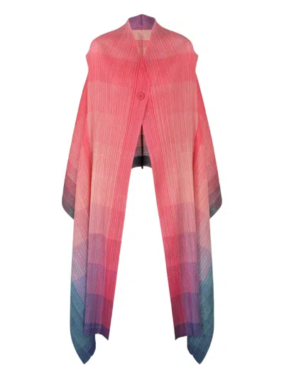 Issey Miyake Button-down Waistcoat In Pink