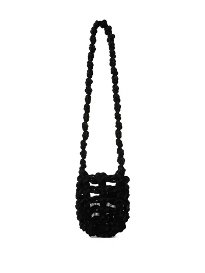 Kara Knot Tech Pouch Shoulder Bag In Black