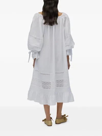 Sleeper Romantica Dress In White