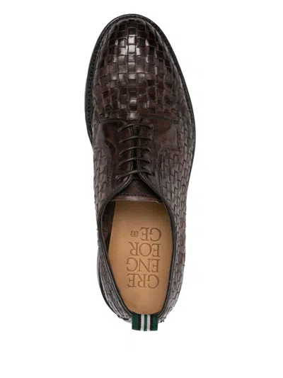 编织设计德比鞋