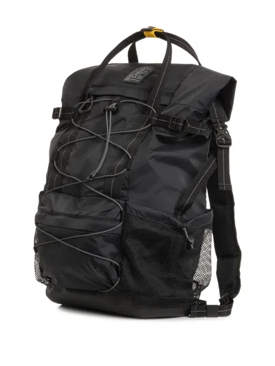 Parajumpers Nylon Roll-up Backpack For In Black