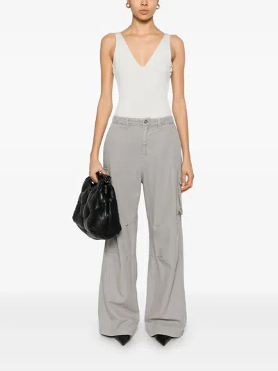 Entire Studios V-neck Bodysuit In Neutrals